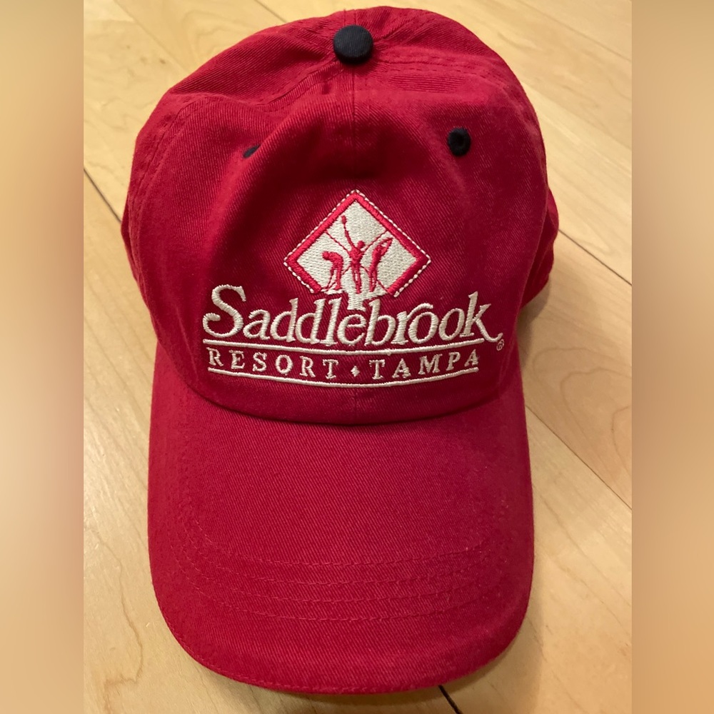 SADDLEBROOK RESORT ahead logo Red Hat Tampa golf & tennis VINTAGE NEW!